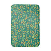 Groen patroon Iers LUCKY Badmat (Voorkant Verticaal)