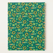 Groen patroon Iers LUCKY Planner (Achterkant)