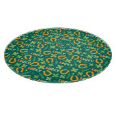 Groen patroon Iers LUCKY Snijplank (Hoek)