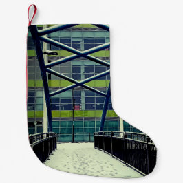 Groen patroon kleine kerstsok