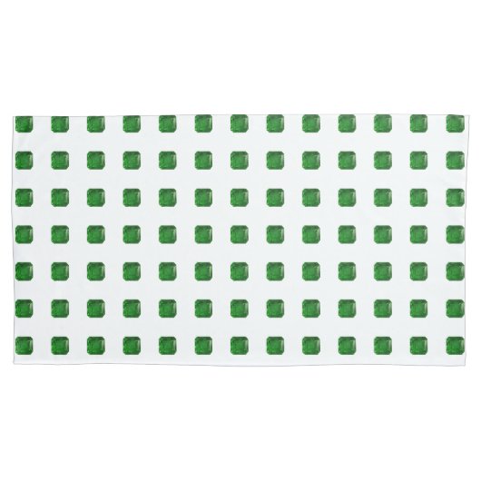 Groen patroon kussensloop (Voorkant-Links)