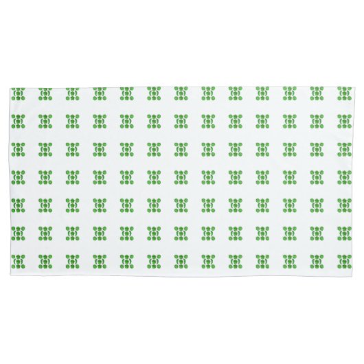 Groen patroon kussensloop (Voorkant-Links)