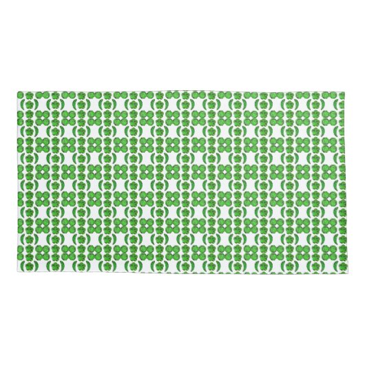 Groen patroon kussensloop (Achterkant-Links)