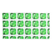 Groen patroon kussensloop (Achterkant-Rechts)