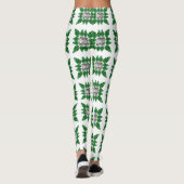 Groen patroon leggings (Achterkant)