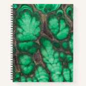 Groen Patroon Malachiet Notitieboek (Voorkant)