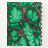 Groen Patroon Malachiet Notitieboek (Achterkant)