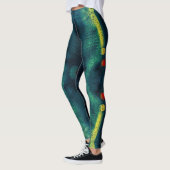Groen patroon met rotatie leggings (Links)