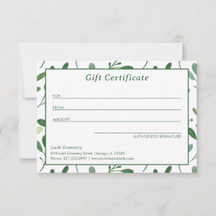 Groen Patroon Modern Cadeaubon