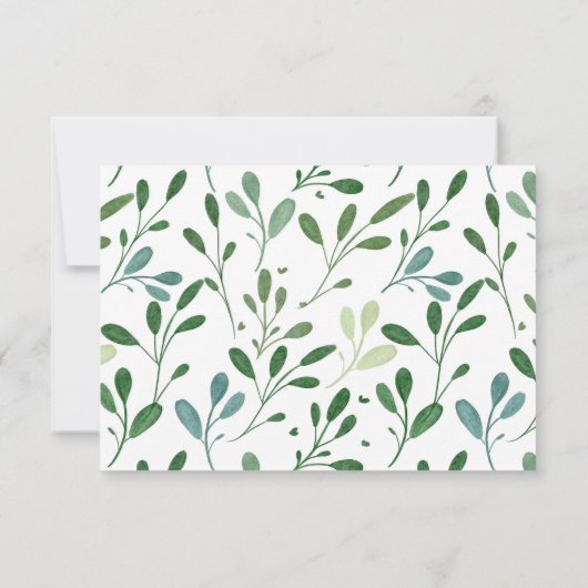 Groen Patroon Modern Cadeaubon (Achterkant)