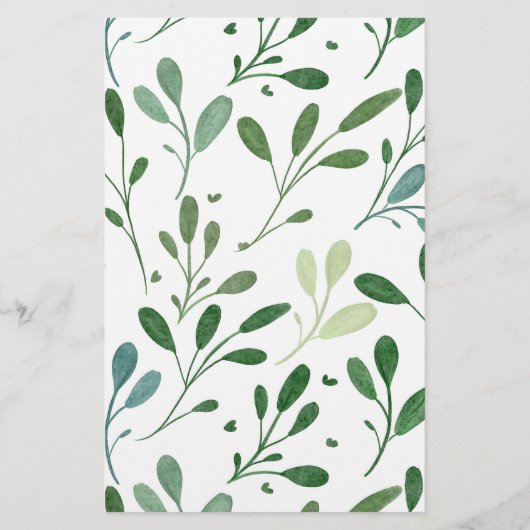 Groen Patroon Moderne prijslijst (Achterkant)