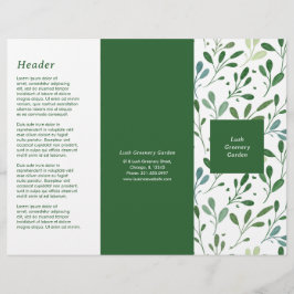 Groen patroon Moderne Trifold Brochure