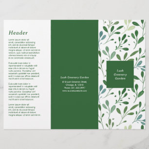 Groen patroon Moderne Trifold Brochure
