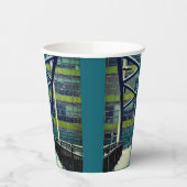 Groen patroon papieren bekers (Links)