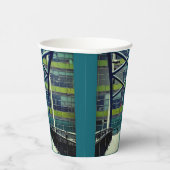 Groen patroon papieren bekers (Rechts)