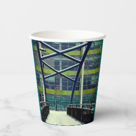 Groen patroon papieren bekers