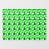 Groen patroon raamsticker (Vel)