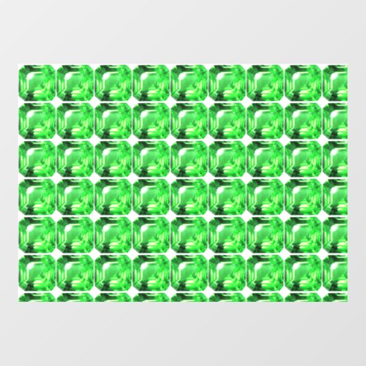 Groen patroon raamsticker (Vel)