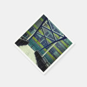 Groen patroon servet (Hoek)