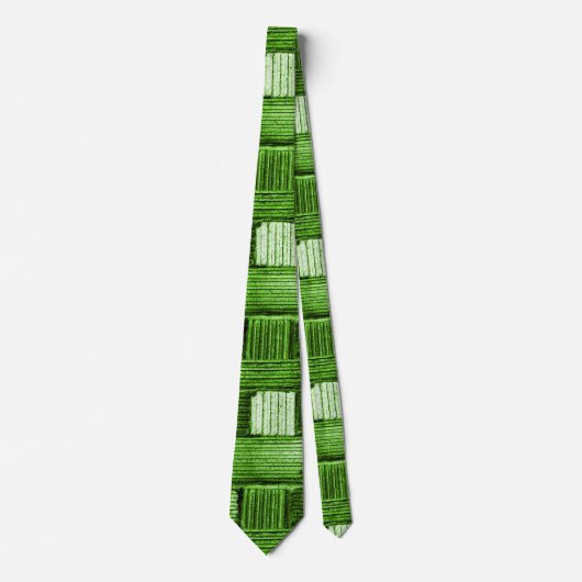 Groen patroon stropdas (Voorkant)