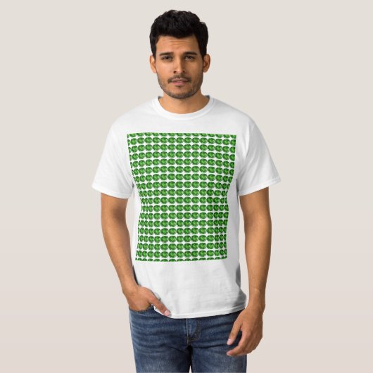Groen patroon t-shirt (Voorkant volledig)
