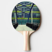 Groen patroon tafeltennisbatje (Achterkant)