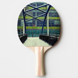 Groen patroon tafeltennisbatje