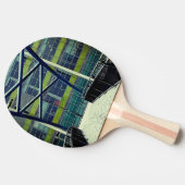 Groen patroon tafeltennisbatje (Zijkant)