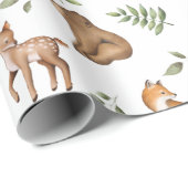 Groen patroon van bossen cadeaupapier (Rol Hoek)