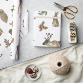 Groen patroon van bossen cadeaupapier