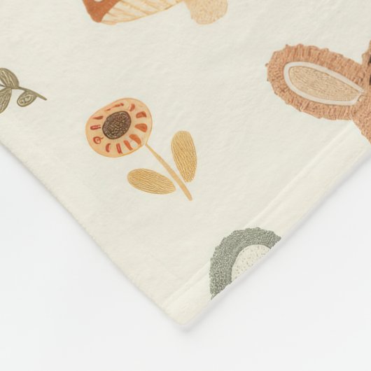 Groen patroon van bossen fleece deken (Hoek)