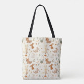 Groen patroon van bossen tote bag (Achterkant)