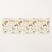 Groen patroon van bossen yogamat (Voorkant (horizontaal))