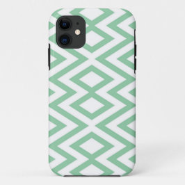 Groen patroon van pasteelgroen Case-Mate iPhone case