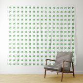 Groen patroon wandkleed (In Situ (horizontaal))