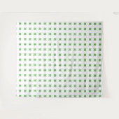 Groen patroon wandkleed (Voorkant (horizontaal))