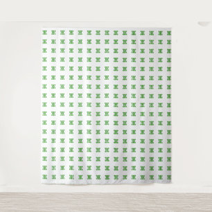Groen patroon wandkleed