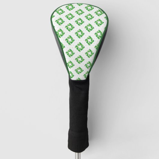 Groen patroonpatroon golfheadcover (Voorkant)