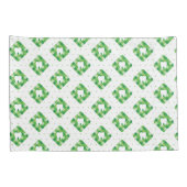 Groen patroonpatroon kussensloop (Achterkant-Rechts)