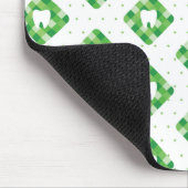 Groen patroonpatroon muismat (Hoek)