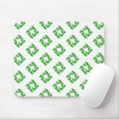 Groen patroonpatroon muismat (Met muis)