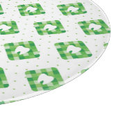 Groen patroonpatroon snijplank (Hoek)