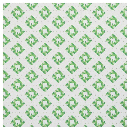 Groen patroonpatroon stof (Swatch)