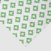 Groen patroonpatroon tissuepapier (Detail)