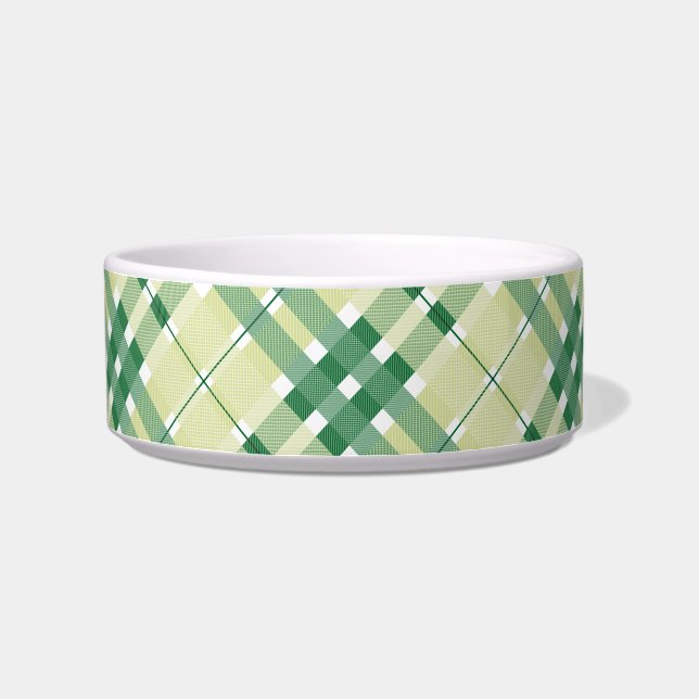 Groen patroonpatroon voerbakje (Links)