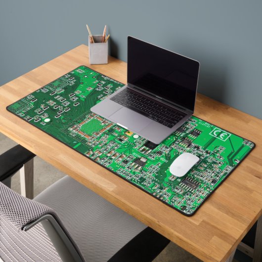 Groen PCB-printplaatontwerp voor IT-professionals Bureaumat (Kantoor 2)