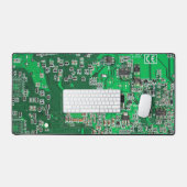 Groen PCB-printplaatontwerp voor IT-professionals Bureaumat (Keyboard & Muis)