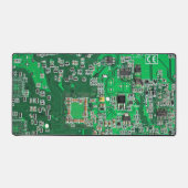Groen PCB-printplaatontwerp voor IT-professionals Bureaumat (Voorkant)