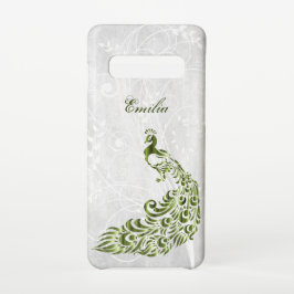 Groen Peacock - Aangepast Samsung Galaxy-Hoesje Galaxy S10 Hoesje