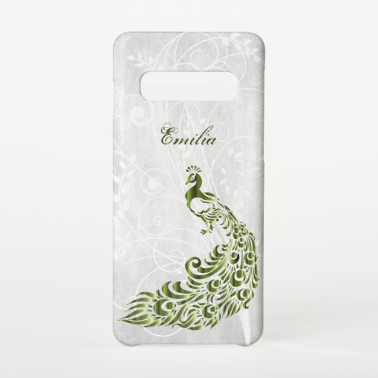 Groen Peacock - Aangepast Samsung Galaxy-Hoesje Samsung Galaxy Hoesje (Achterkant)